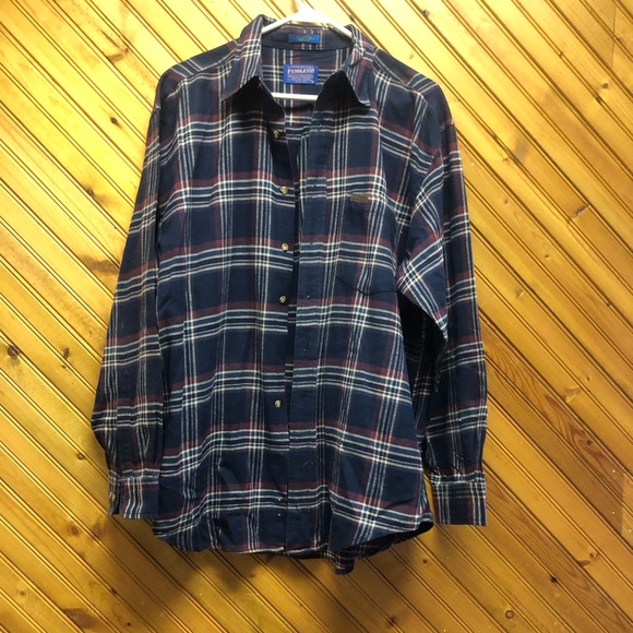 Pendleton Shirts Vintage Pendleton Flannel Size Large 0 Cotton